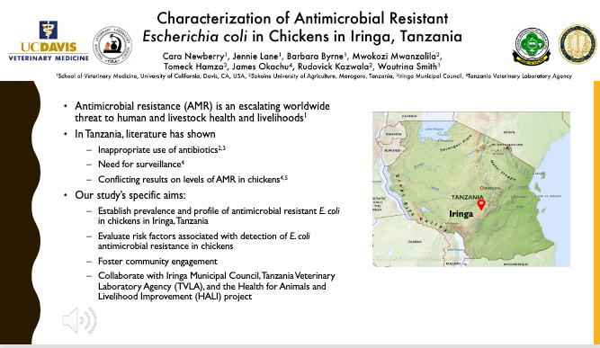 Slide from the virtual poster session