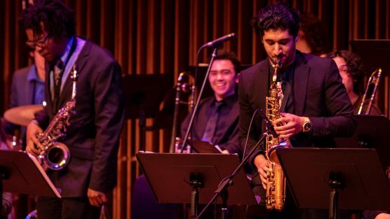 Photo of band playing