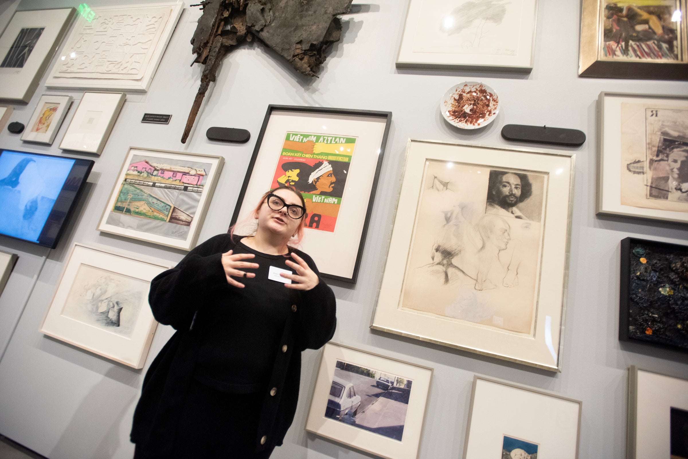 Anya Thompson, a second-year MA study in art history, discusses the concept of the Salon Wall.