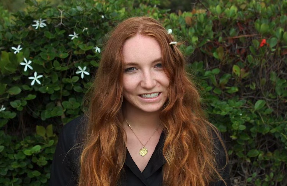 Fiona Rose Beyerle smiles at UC Davis. 