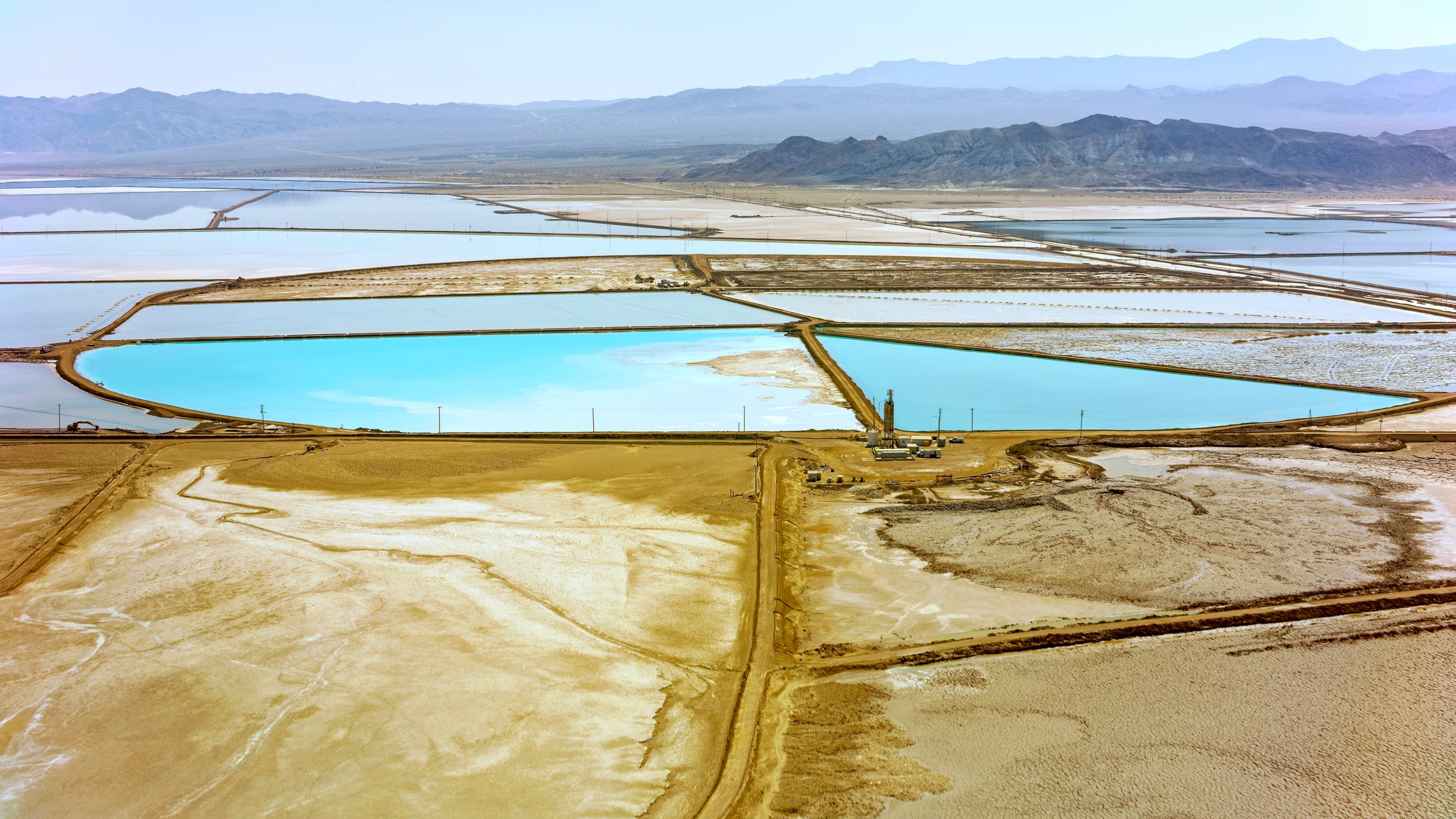 aerial image of Nevada lithium mine