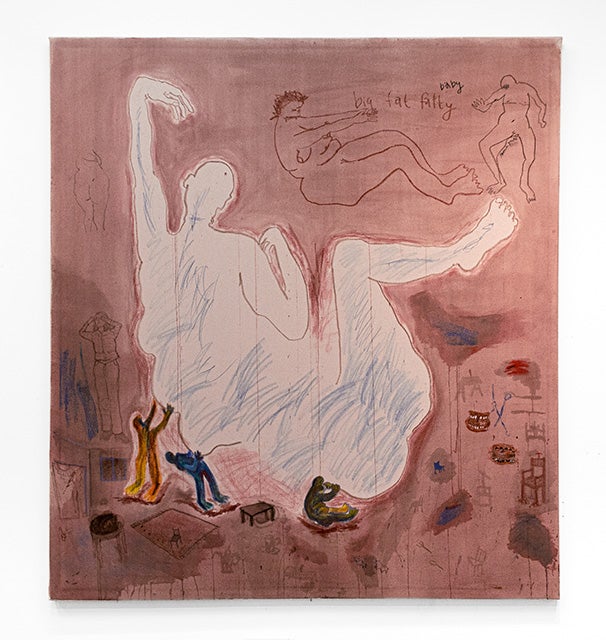 Work on canvas, "baby fat" by Gracianne Kirsch. (Courtesy of the artist)