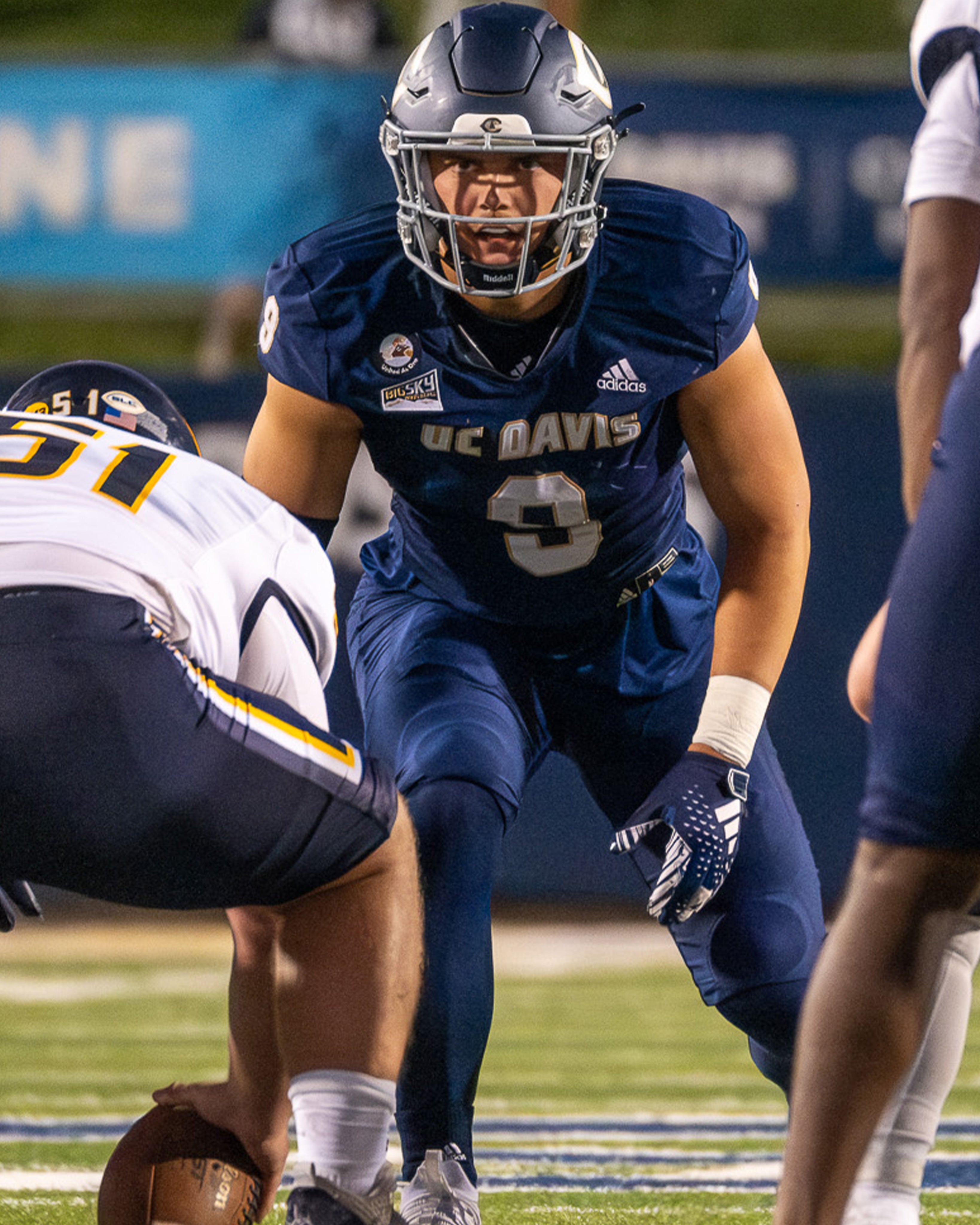 Football player on the field