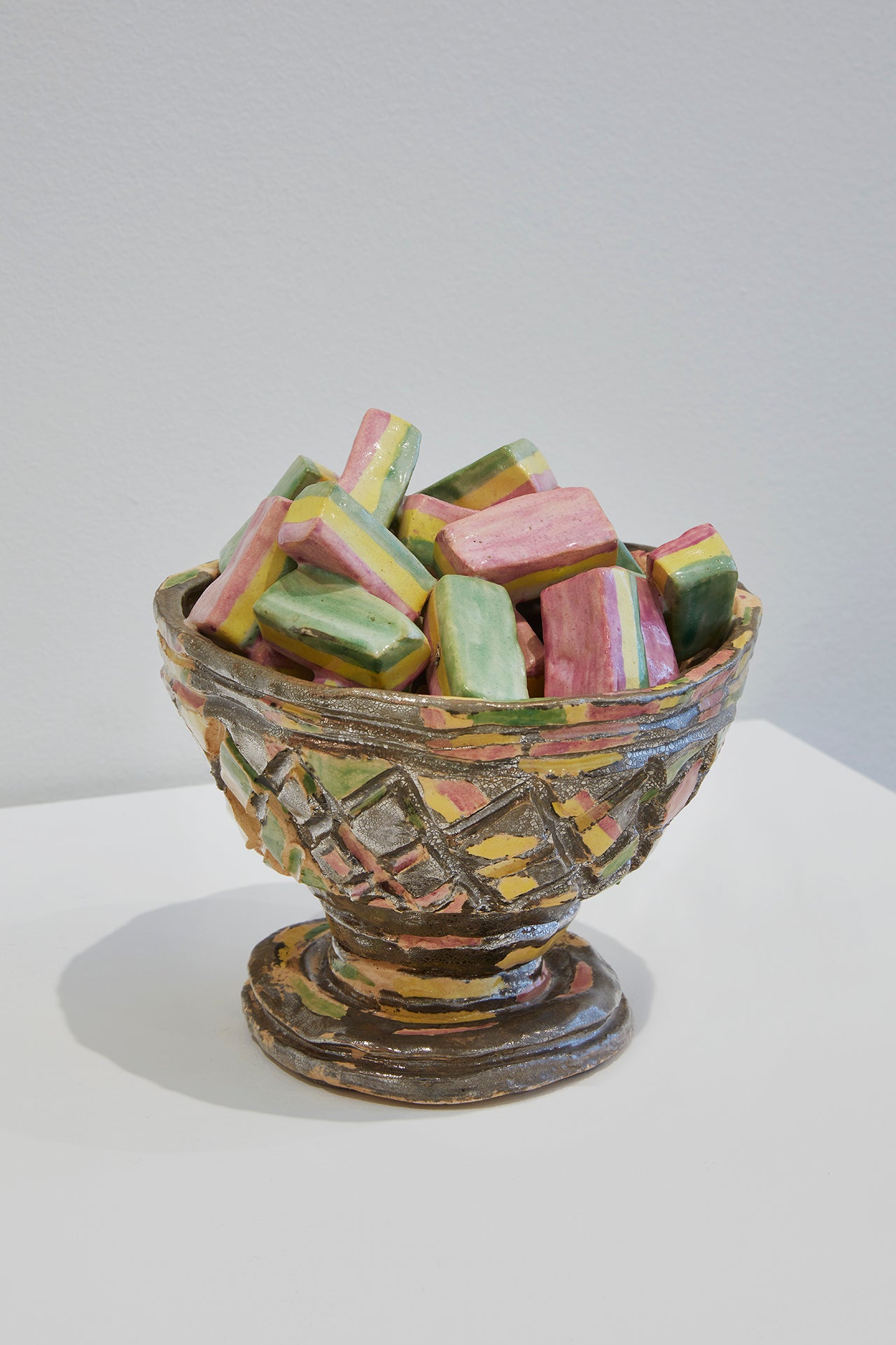sculpture of Candy in a dish by Sandra Shannonhouse