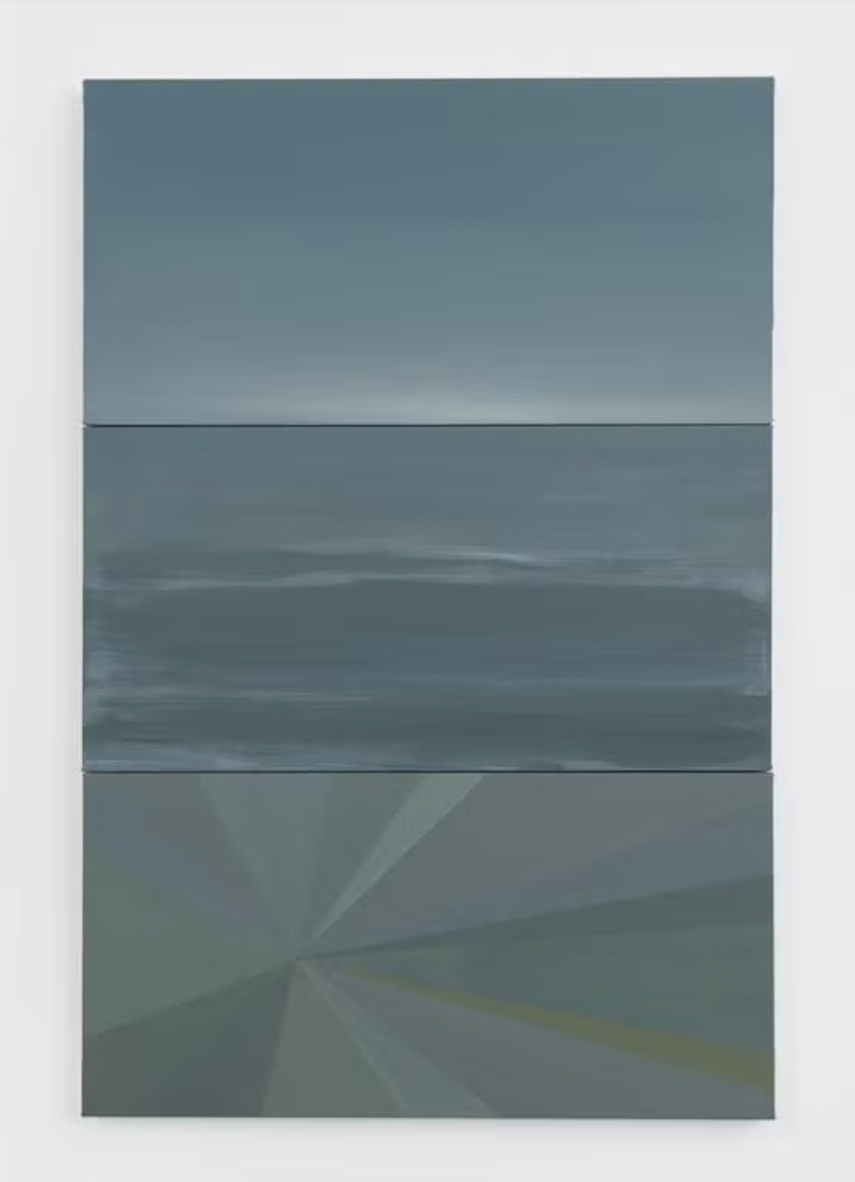 BYRON KIM, "B.Q.O. 51 (Dolphin Surf)," 2023 Acrylic on canvas mounted on panel, 36 x 24 in. 91.4 x 61 cm, (JCG15856)