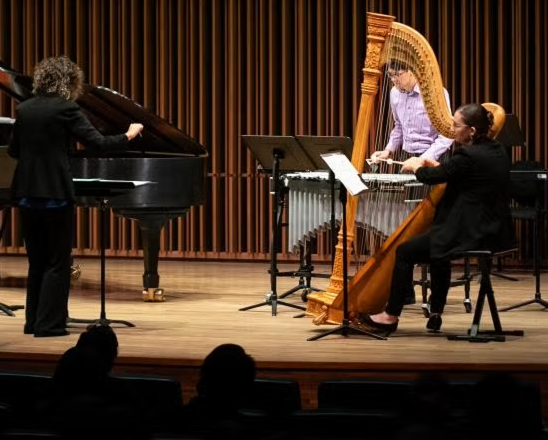 The Empyrean Ensemble performs in the Recital Hall at the Ann E. Pitzer Center. (Phil Daley/UC Davis)