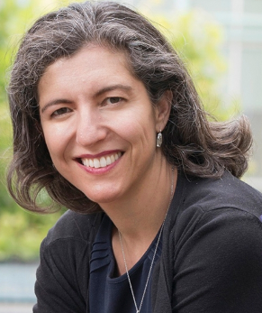 Woman dressed in black, portrait