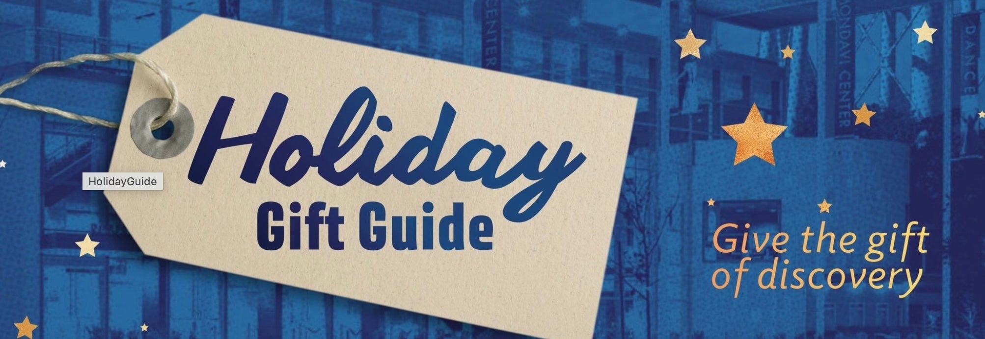 Illustration of holiday gift tag