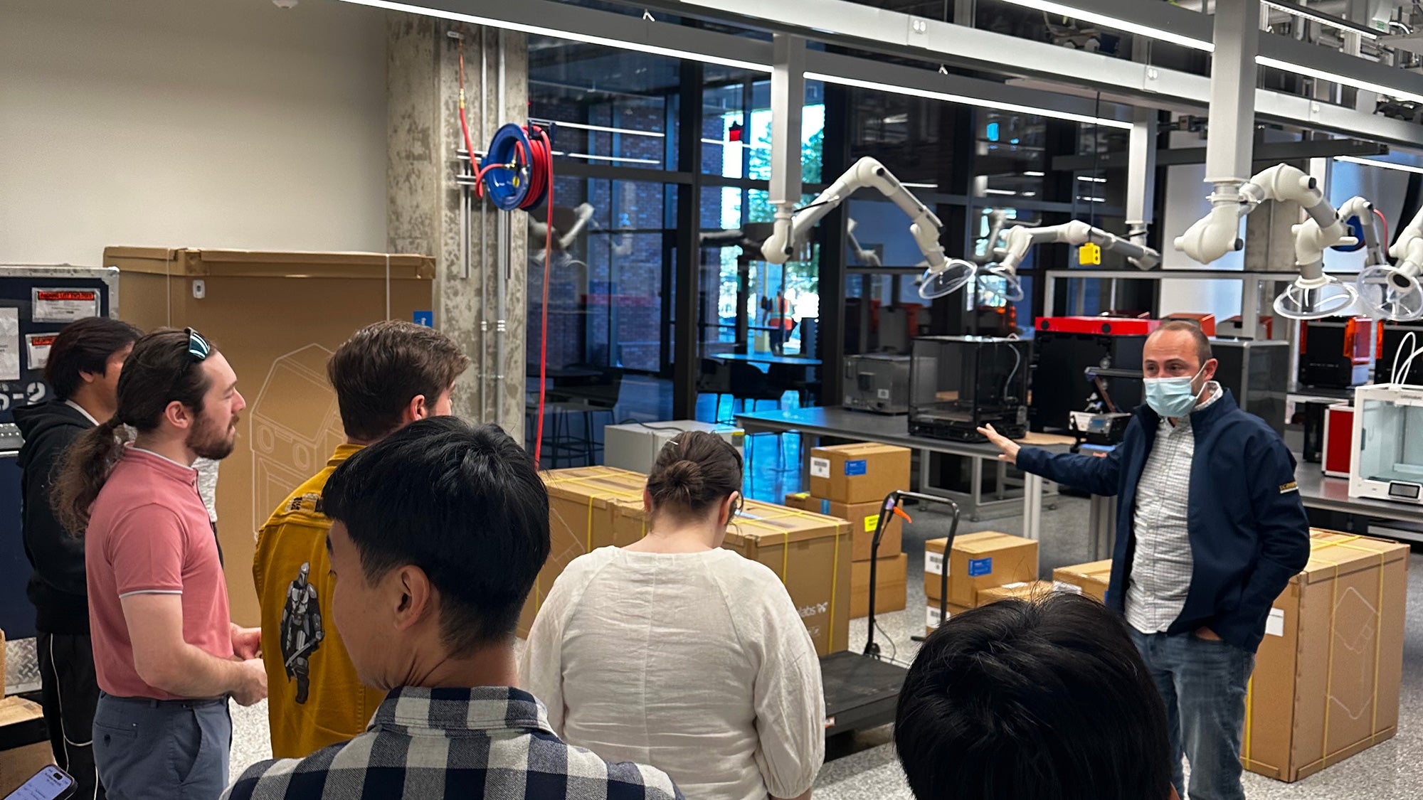 Tour of tech foundry at Aggie Square