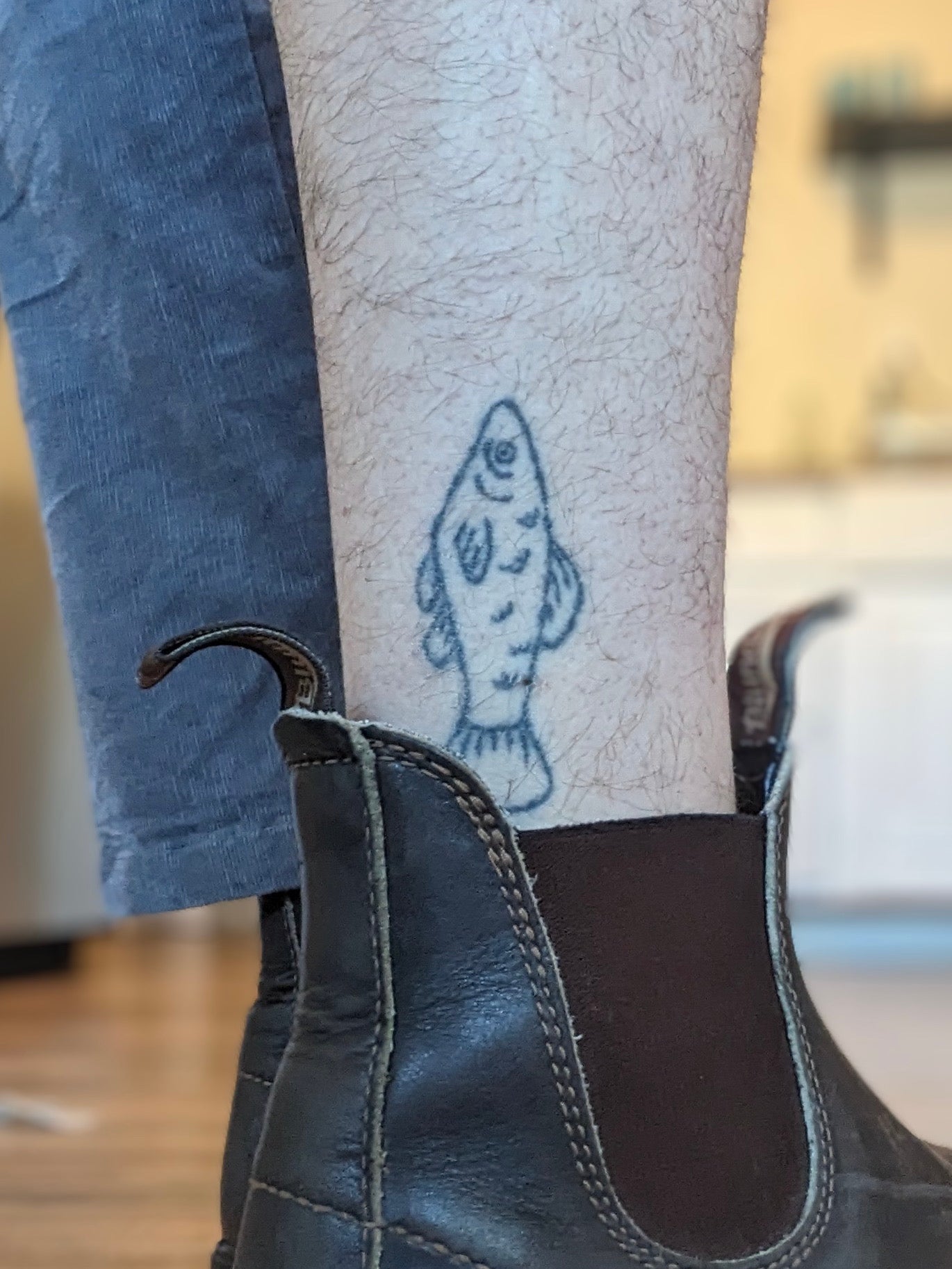 Kirsten's Amazon Molly tattoo on her ankle