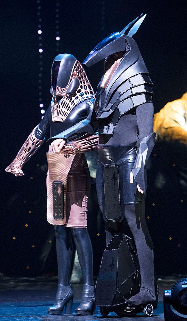 Digital Stealth Gods by Dylan Mulder at World of WearableArt 2016 (Courtesy).