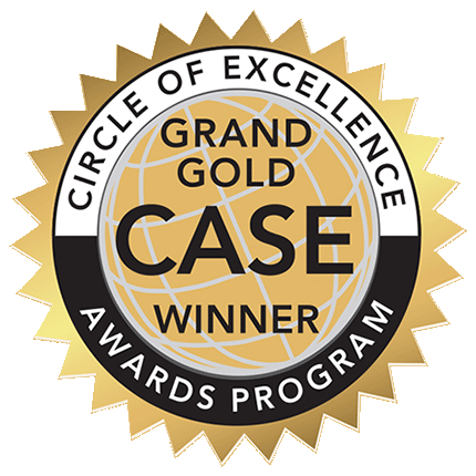 Logo for the CASE Circle of Excellence Grand Gold award winner