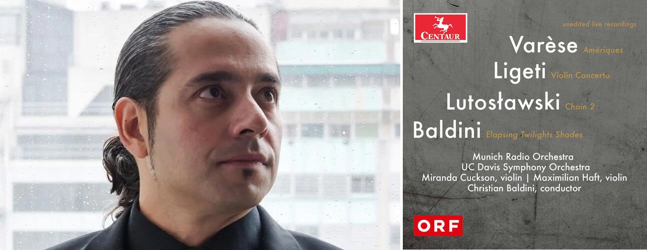 Christian Baldini environmental portrait and album cover