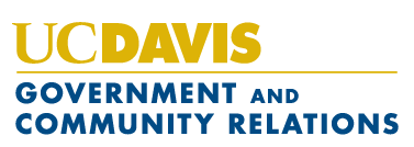 Logo for UC Davis Governmet and Community Relations