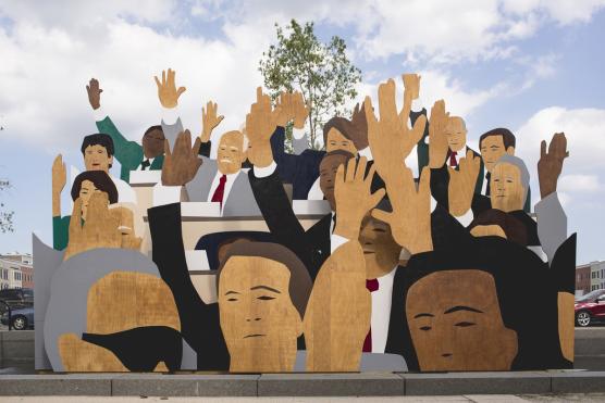 painted wood at Canal Park in Washington DC