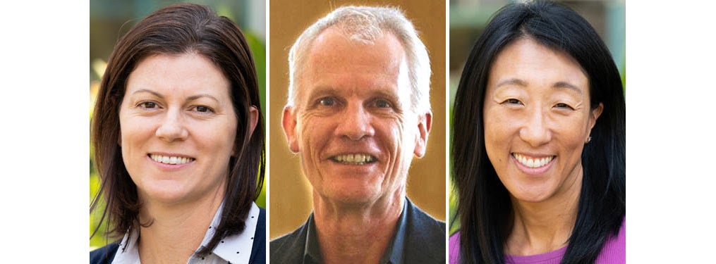 Nicole Sparapani, Peter Mundy and Nancy Tseng headshots