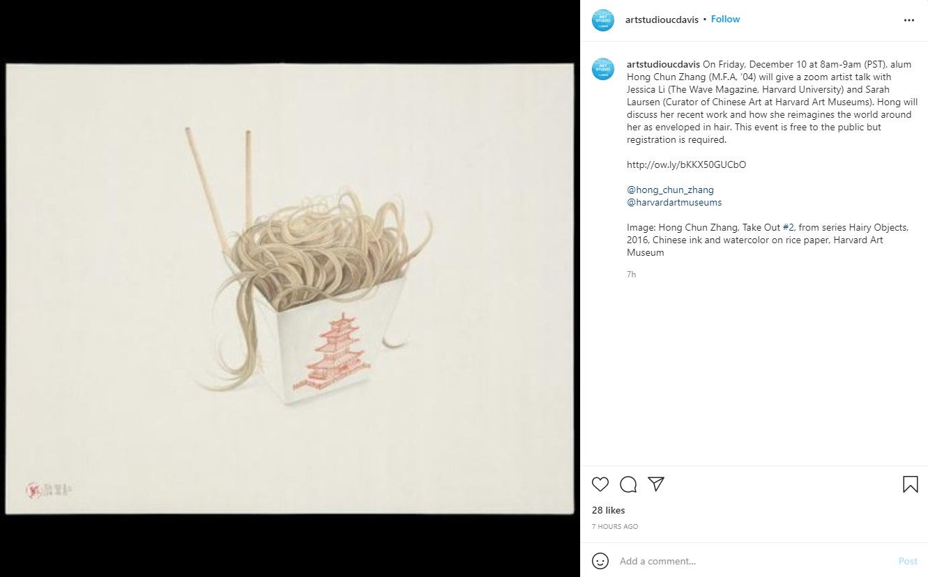 Chinese food in a takeout container