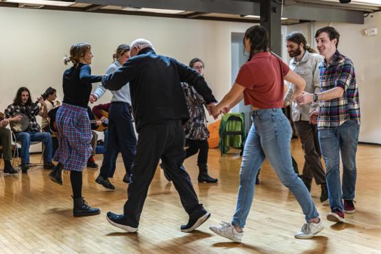 Photo of square dancing
