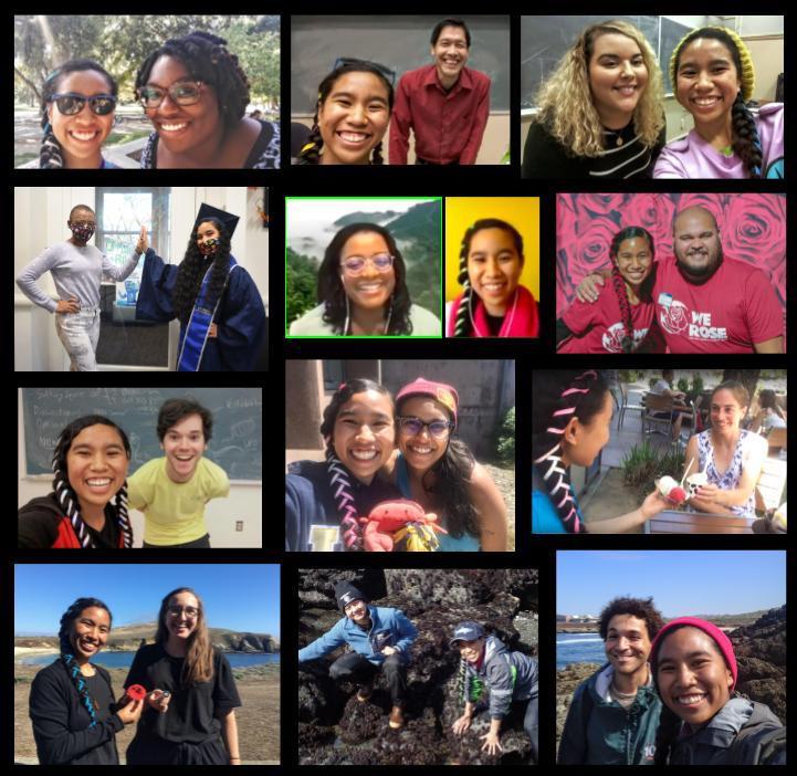 A screengrab of a Zoom meeting with 12 squares. 