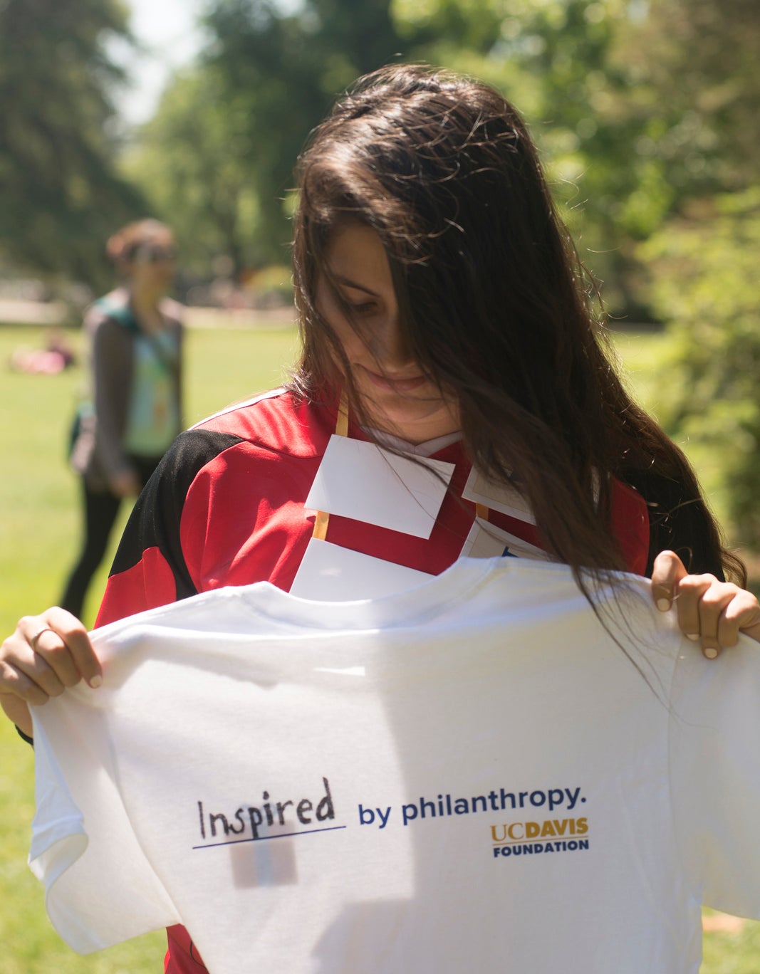 Shrishti Tyagi during the Student Thank-A-Thon on the Quad on Tuesday May 11, 2016.