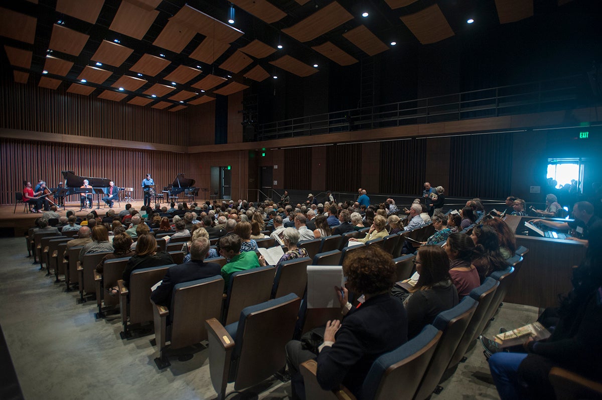 The Recital Hall in the Ann E. Pitzer Center.
