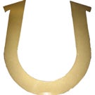 Horseshoe portion of the Golden Horseshoe Trophy