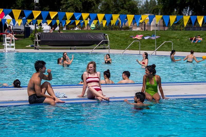 The UC Davis Rec Pool.