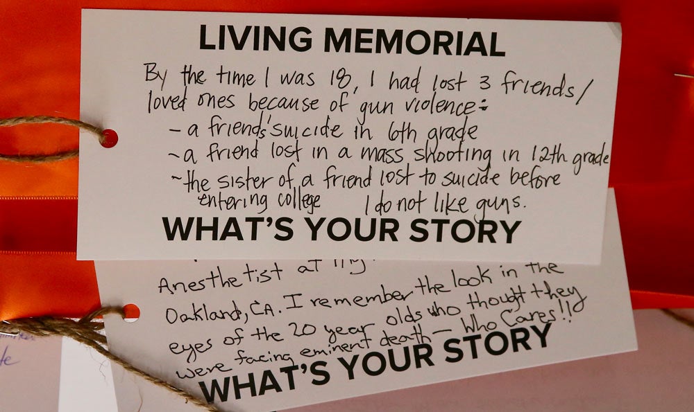  Reflections written on two tags.