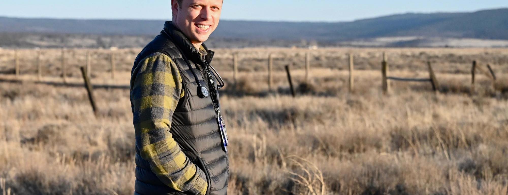 tommy saborido working in the field