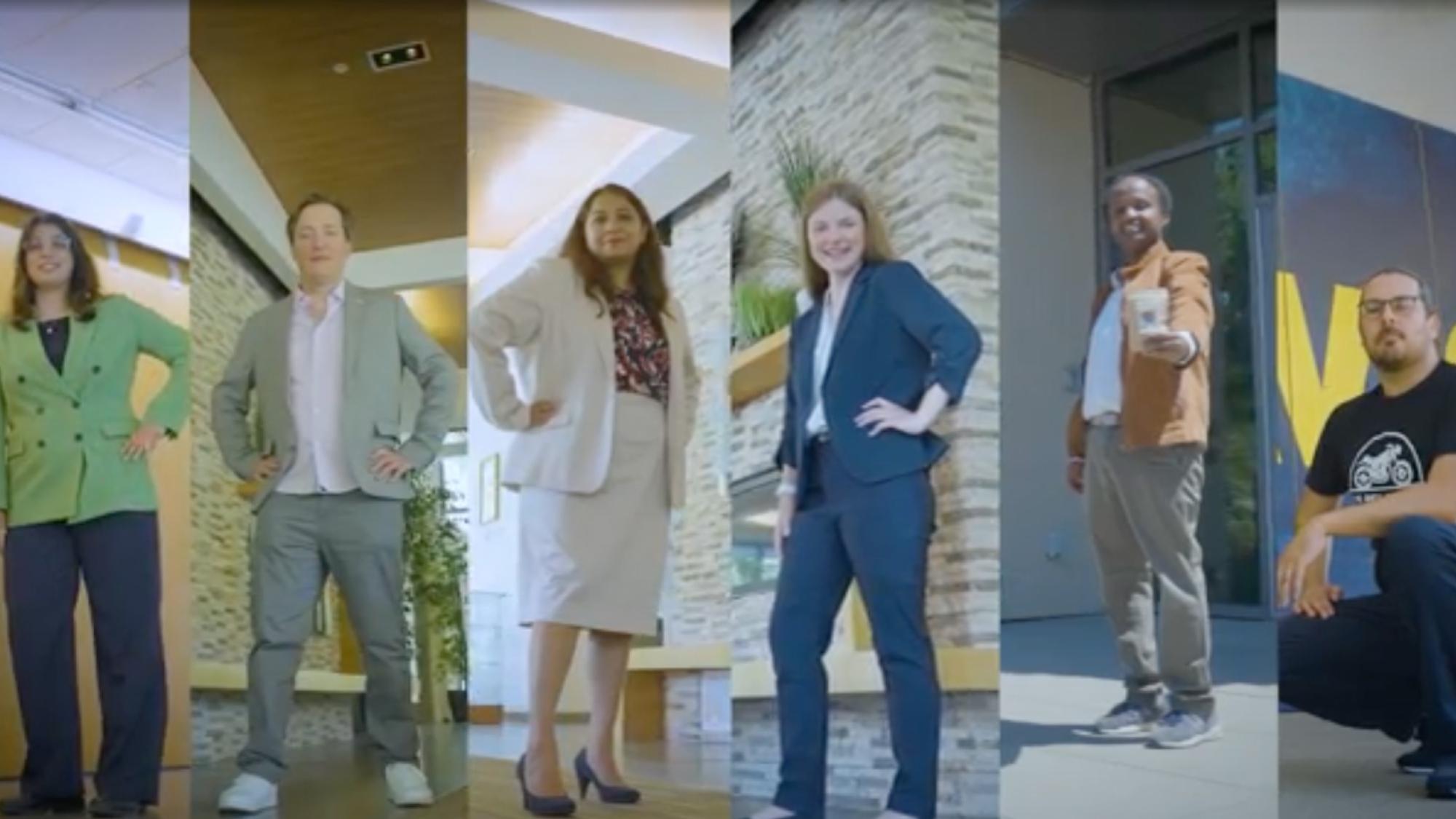 Various portraits of Big Bang competition participants