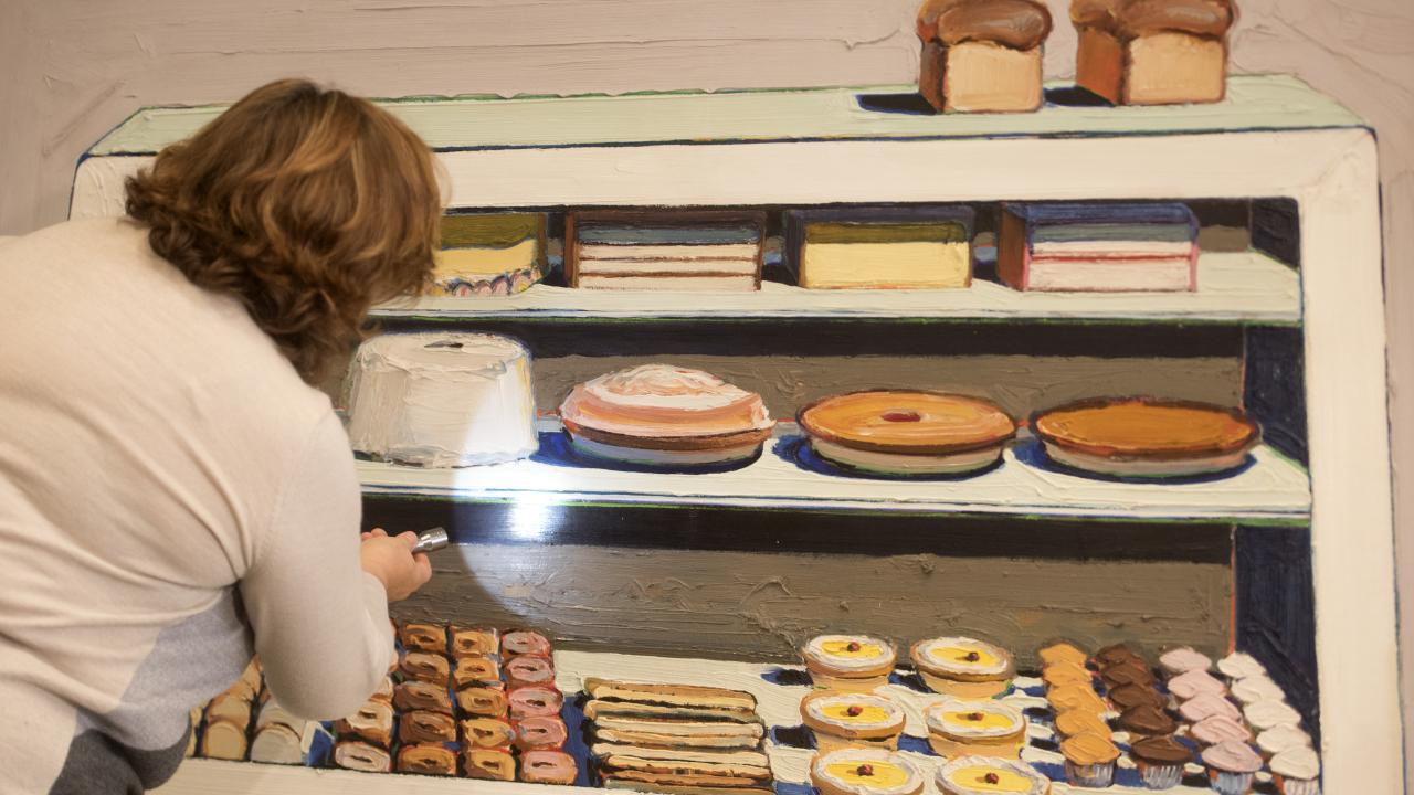Wayne Thiebaud dessert case