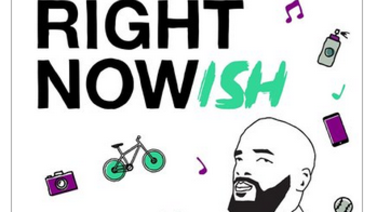RightNowish podcast logo.