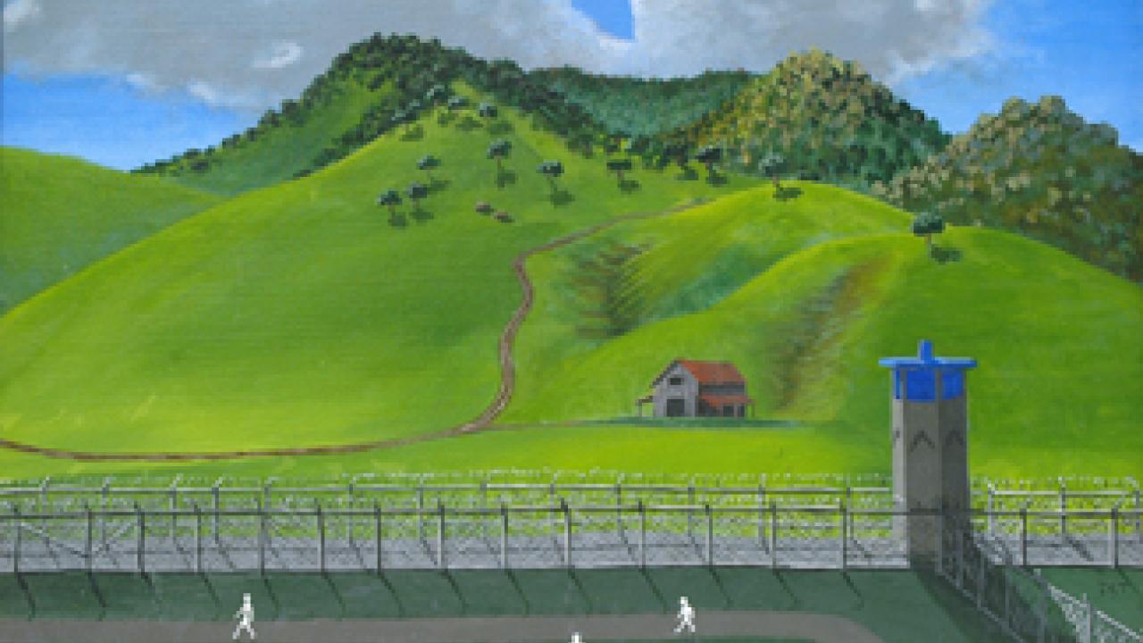 Yard Days, acrylic on canvas board, by John Thomas