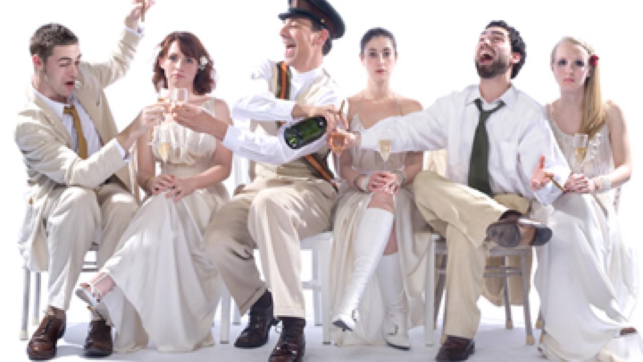 The cast of A Midsummer Night's Dream: John Greer, Alison Sundstrom, Zibell, Avila Reese, Matthew Dunivan and Allison Minick.