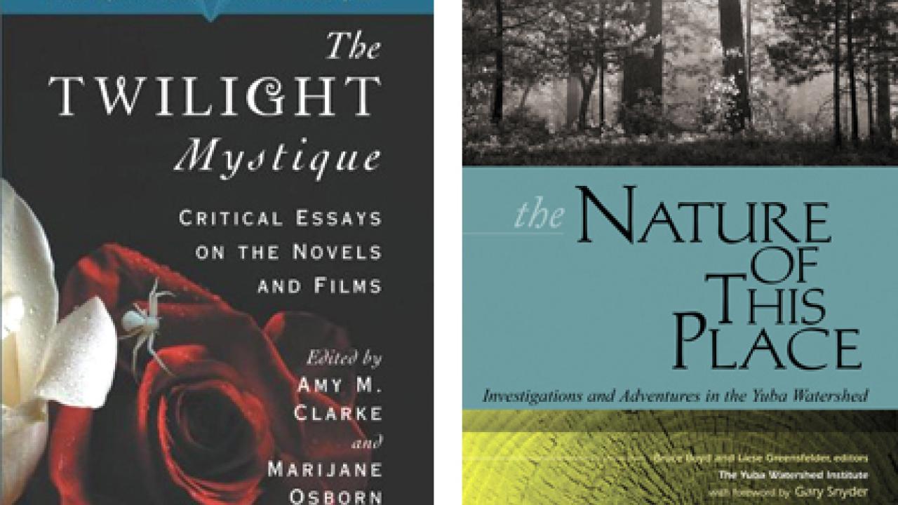 Book cover photos (2): The Twilight Mystique (partial) and The Nature of This Place