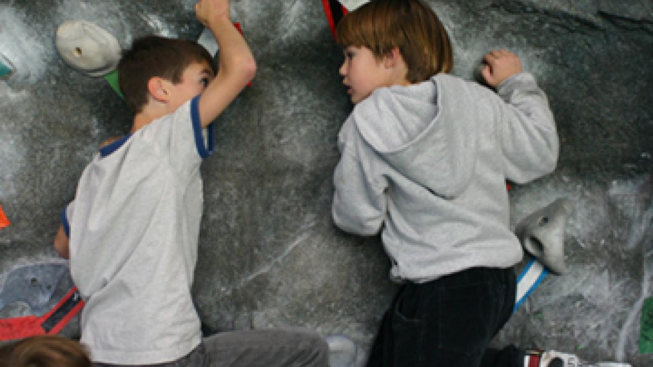 ARC rock climbers: Bailey Wright and Elliot Greve