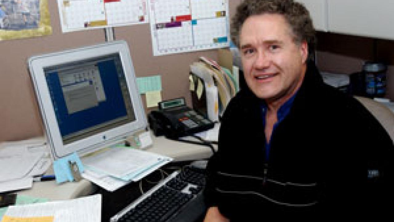 Rod Cole says his dual roles as a lecturer and at the Learning Skills Center sometimes make his schedule a bit hectic. But, in the end, each job makes the other more interesting.