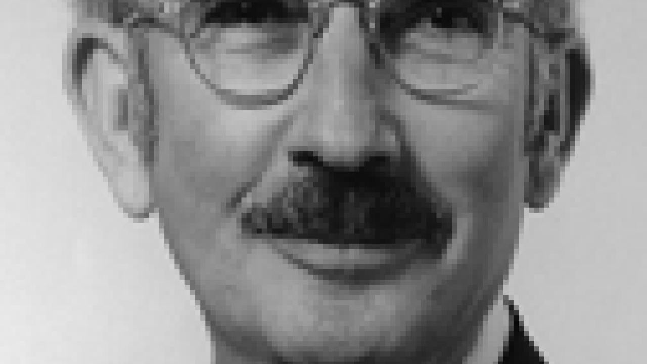 Professor A. Dinsmoor &lsquo;Dinny&rsquo; Webb and one of his trademark bowties.