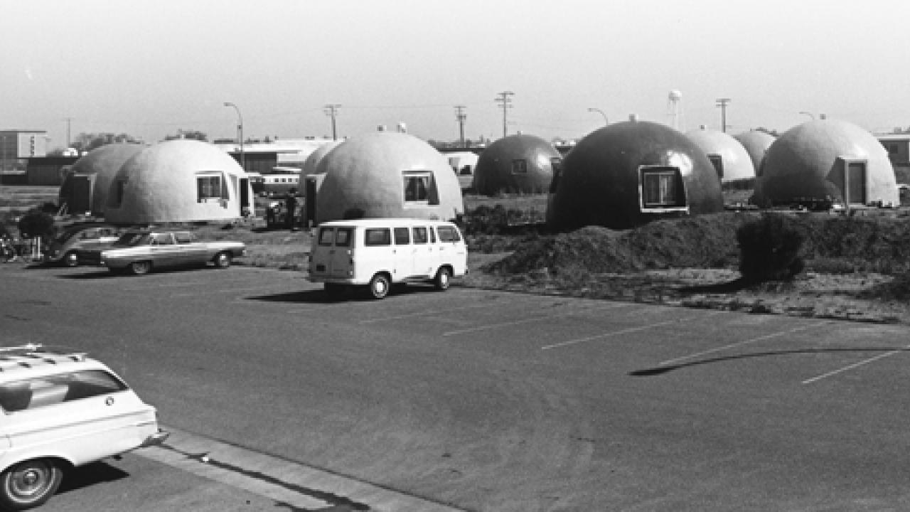 Photo: Baggins End Domes, early 1970s