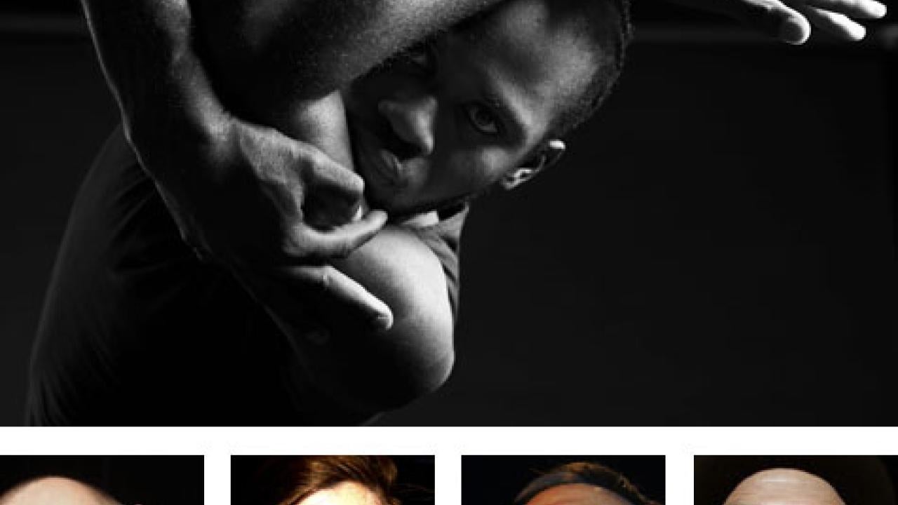 Photos (5): Choreographer Folawole, and Solo Explorations artists Michael Davison, Avila Reese, Barry Hubbard and Brian Livingston