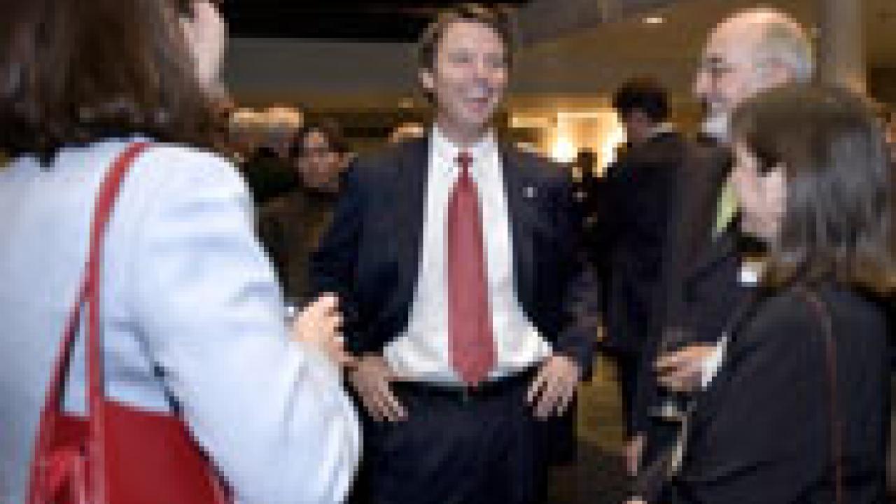 John Edwards, center