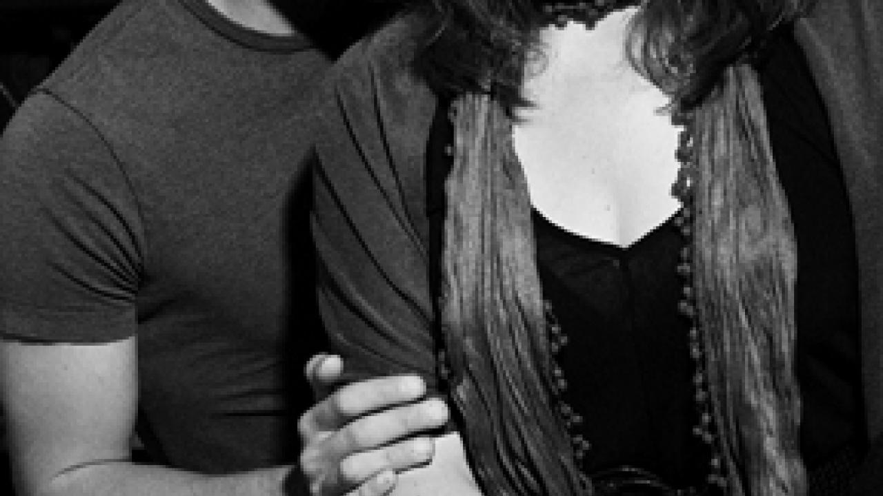 Yonatan Morag plays Adrian and Amy Louise Cole plays Lisa in Private Eyes.