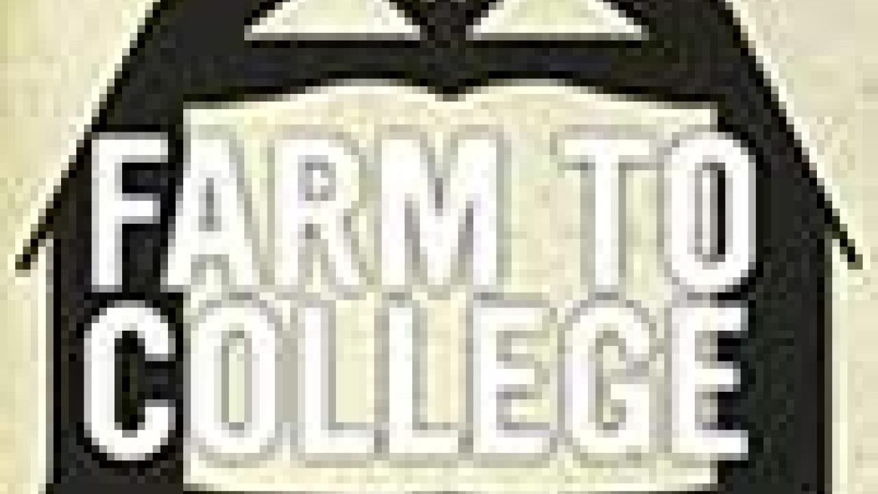 Graphic: Farm to College logo