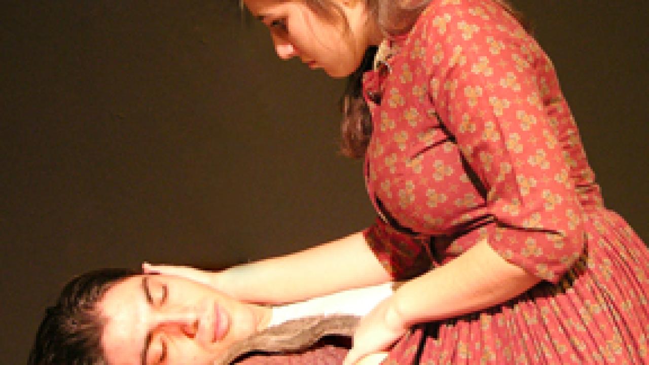 Daniel Reano-Koven and Bridgitte Davis appear in Brigid's Reign in the THIRDeEYE Theatre Festival.