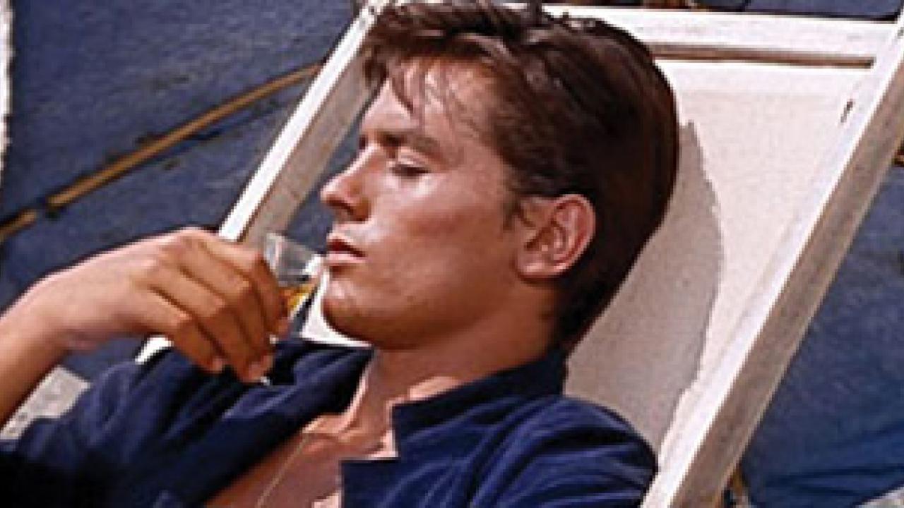 Alain Delon stars as Tom Ripley in Ren&Atilde;&copy; Cl&Atilde;&copy;ments Purple Noon.