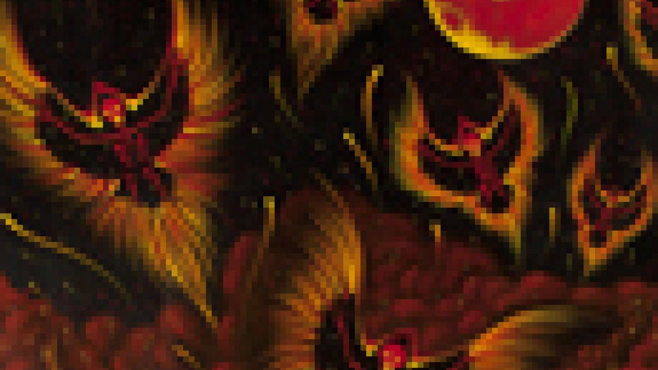 Photo: Judith Lowry's "Fire," 2012, oil on canvas (cropped)