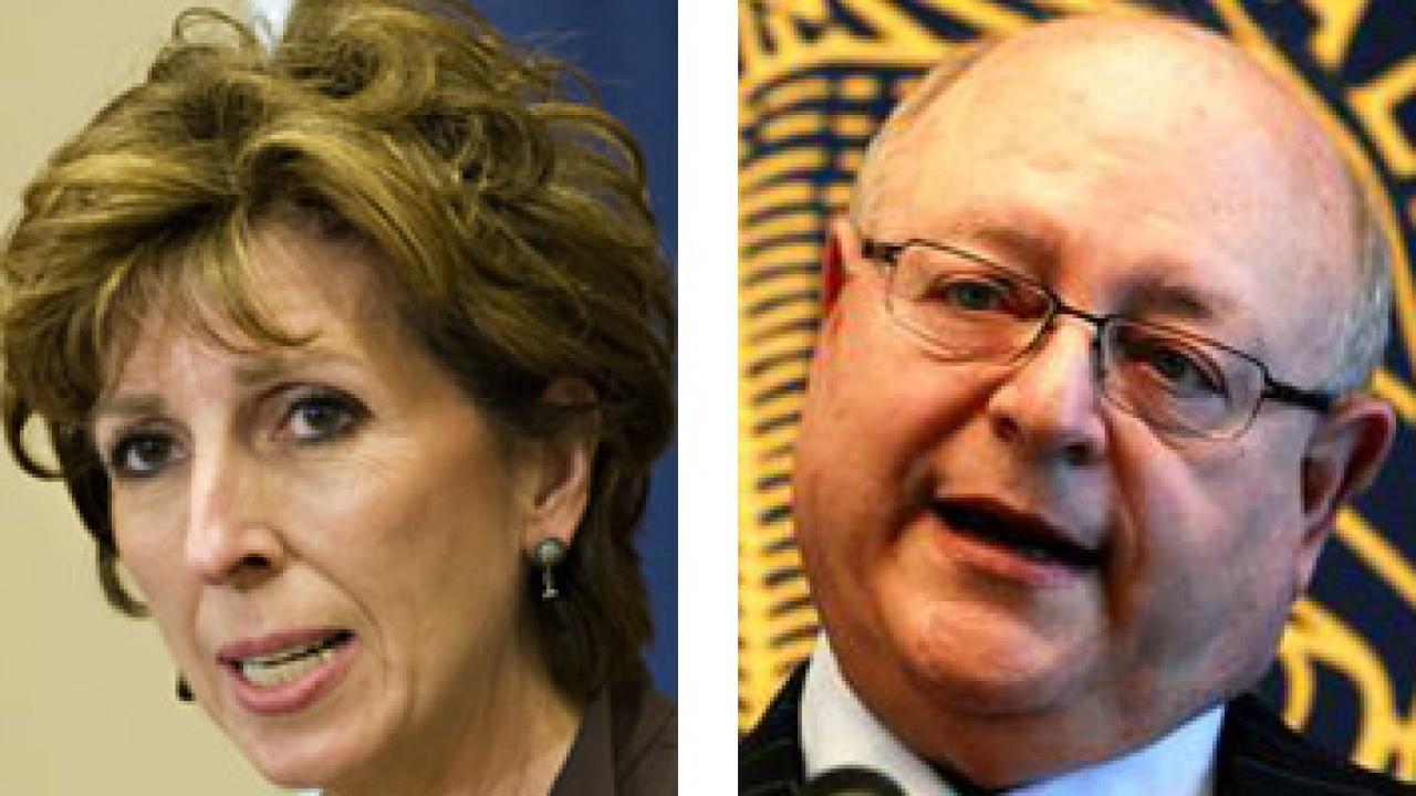 Photos (2): Chancellor Linda P.B. Katehi and UC President Mark G. Yudof