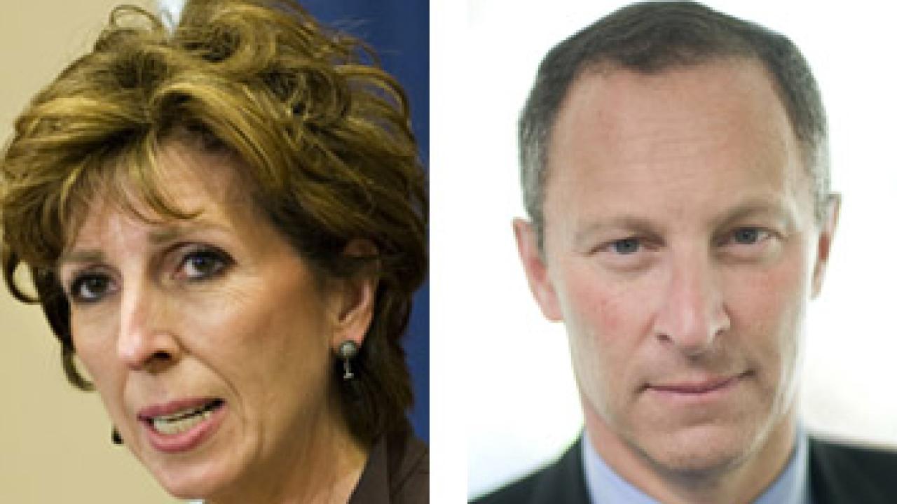 Photos (2): Chancellor Linda P.B. Katehi and Provost and Executive Vice Chancellor Ralph J. Hexter