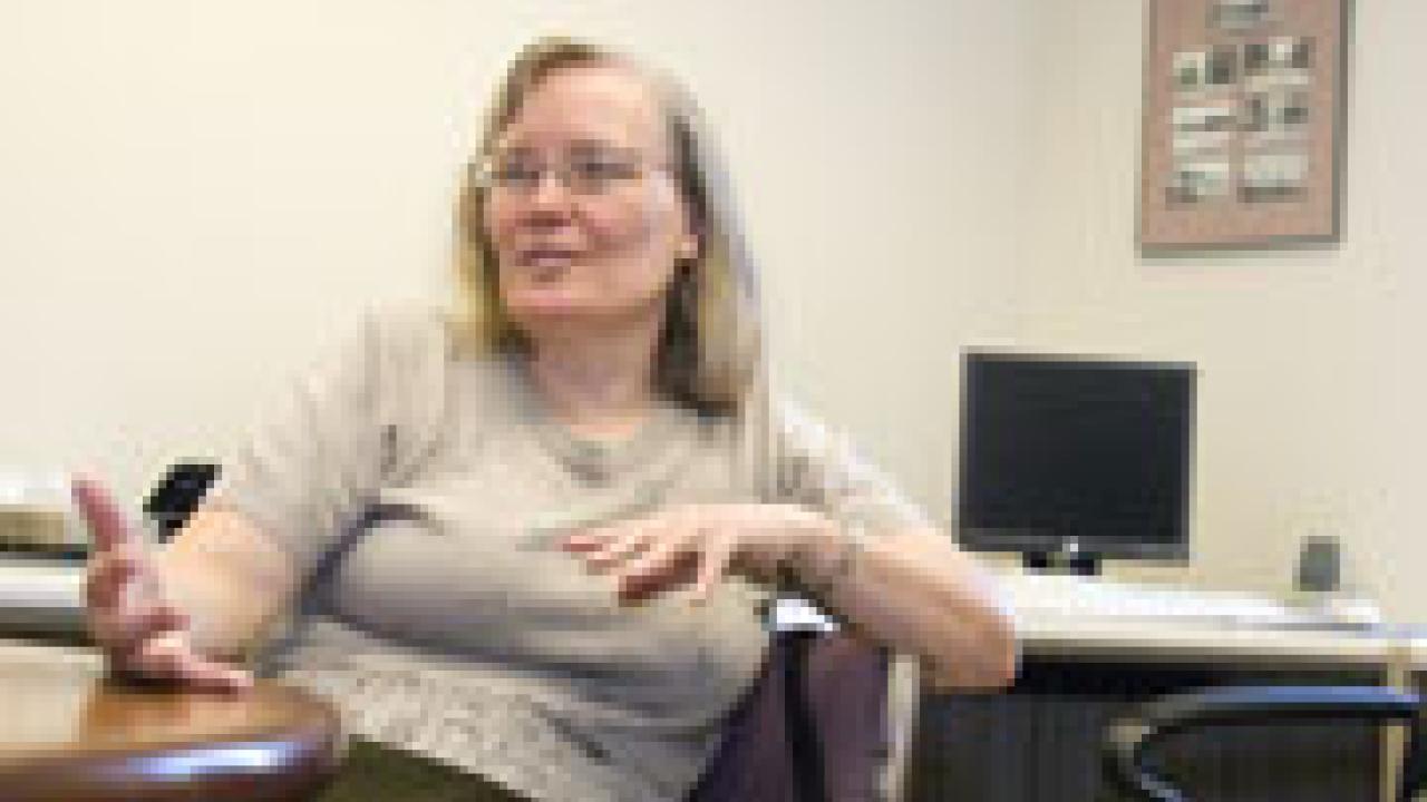 Linda Bisson hopes to lead the Academic Senate out of its &ldquo;excessively ponderous ways.&rdquo;