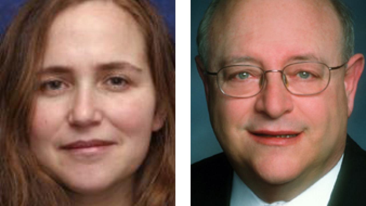 Photos (2): Associate Professor Michal Kurlaender and UC President Mark G. Yudof